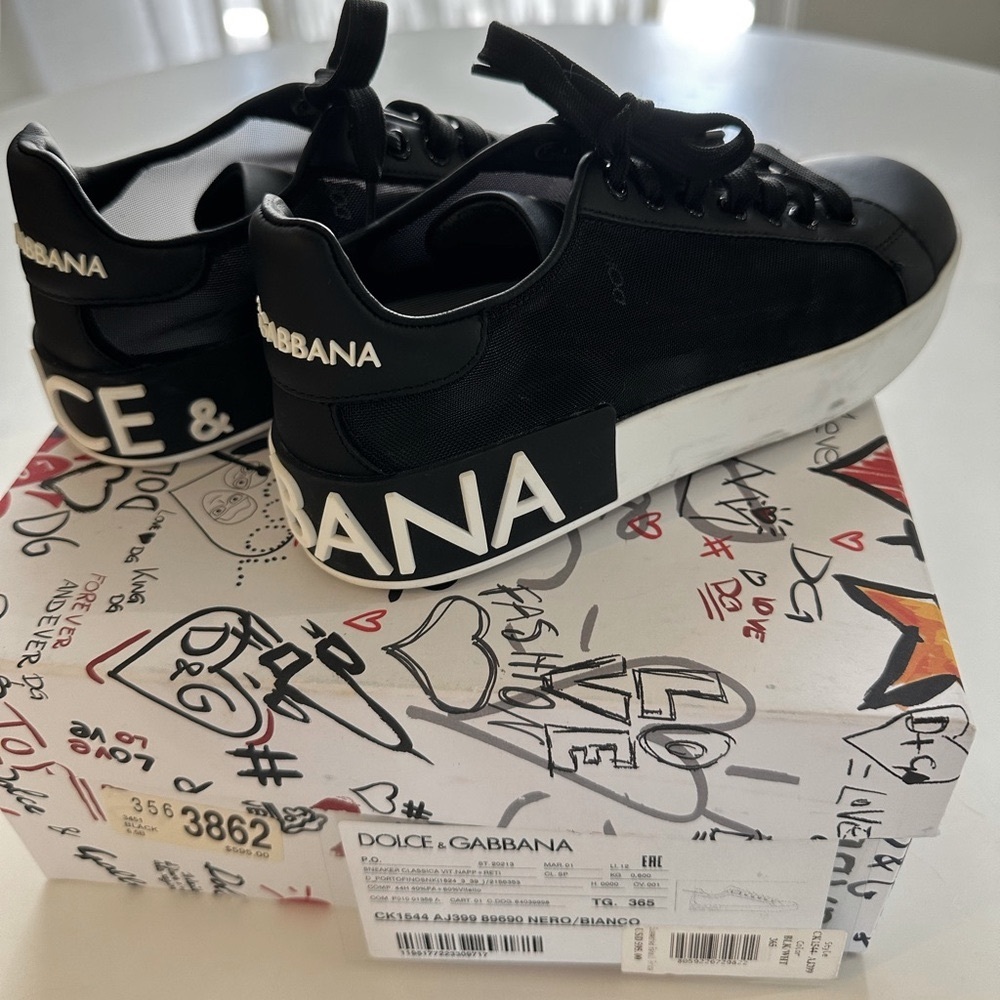 Dolce & Gabbana Portofino Canvas Woman’s Sneakers.